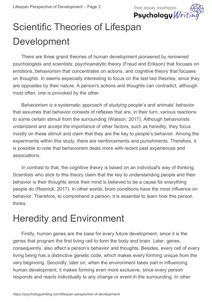Paper Human Life Development Perspective Ejercicio De Stages Of Human