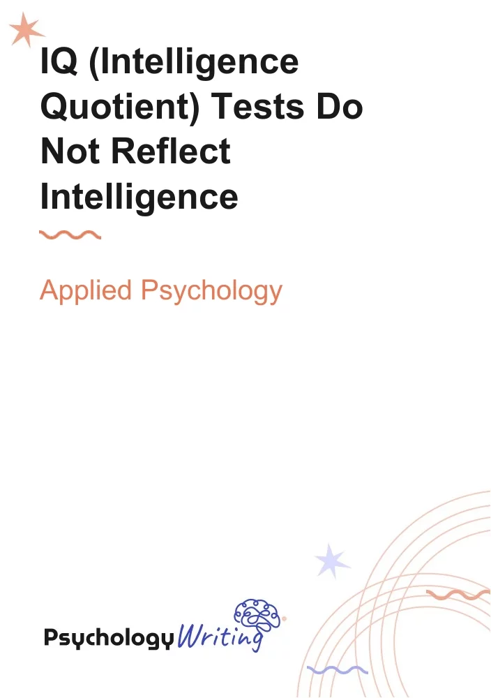 intelligence quotient test